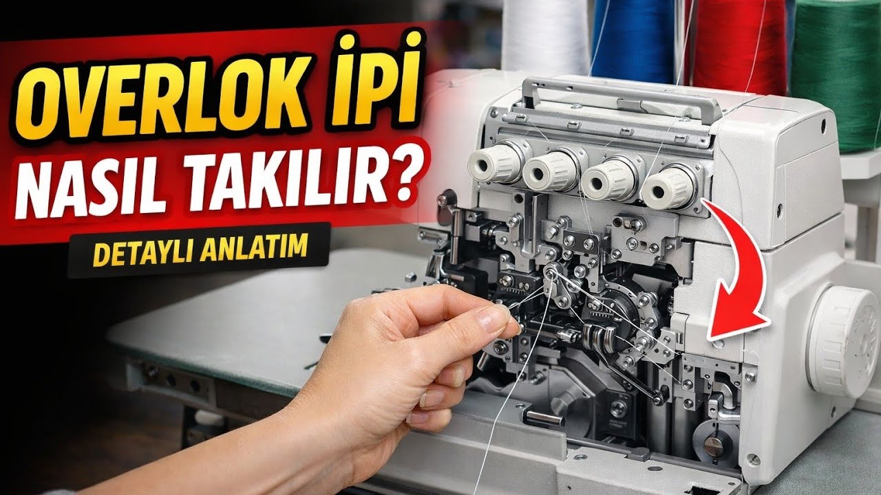 Overlok ipi Nasıl Takılır? Detaylı anlatım.