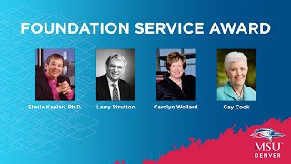 Inaugural MSU Denver Foundation Service Award