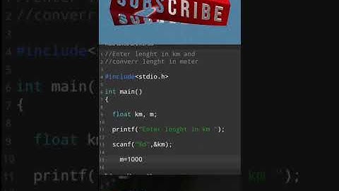 C program to  Convert into Meter From Km || c programming ||  #shorts #coding #harrybhai#programming