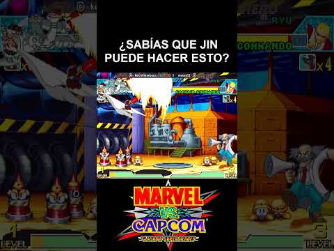 ¿SABÍAS QUE JIN PUEDE HACER ESTO EN MARVEL VS CAPCOM? #mvc #marvelvscapcom #fightcade2