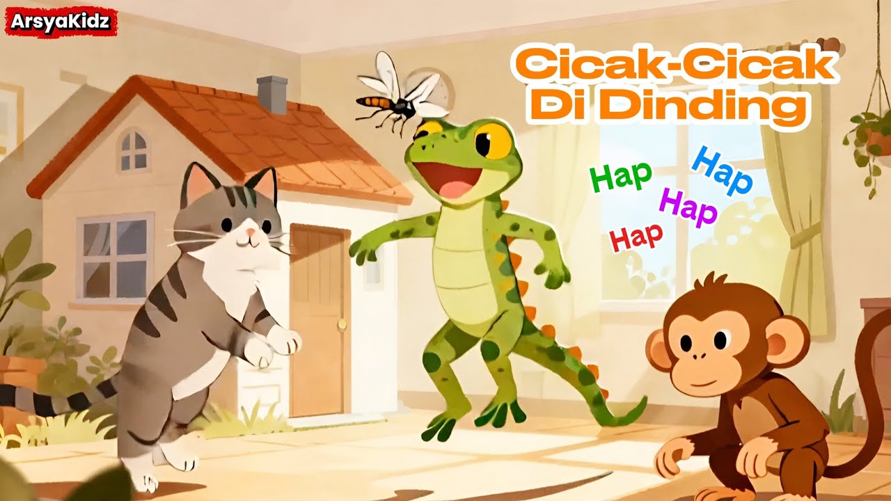 Cicak-Cicak Di Dinding | Lagu Populer | Lagu Tentang Hewan 