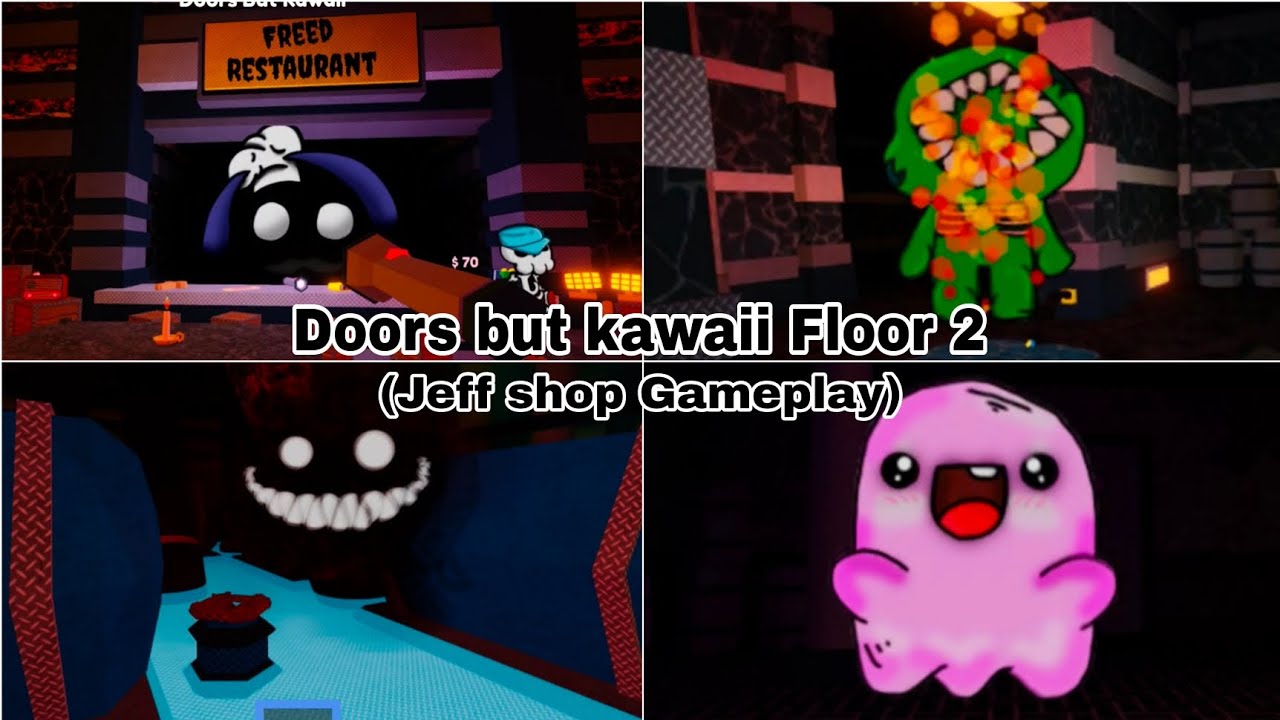 [ROBLOX] Doors but kawaii Floor 2 gameplay (148200) doors YouTube