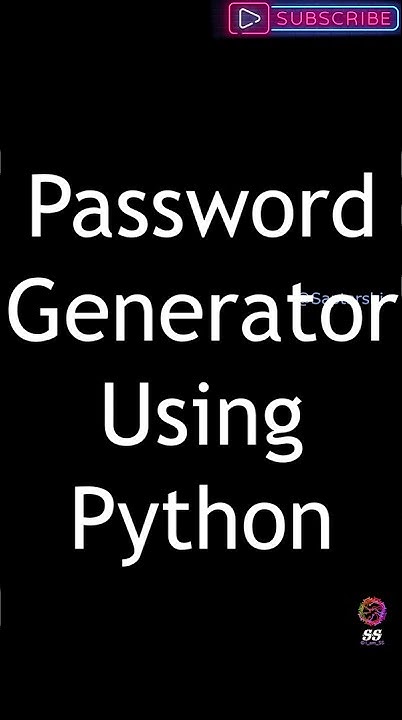 Password Generator Using Python Easy Beginner Coding - YouTube