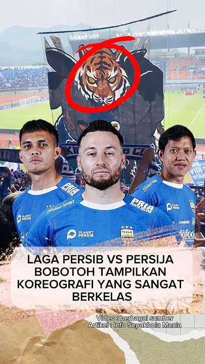 KEREN! Koreografi berkelas bobotoh untuk Persib 👏#beritabola #persija #persib #liga1indonesia
