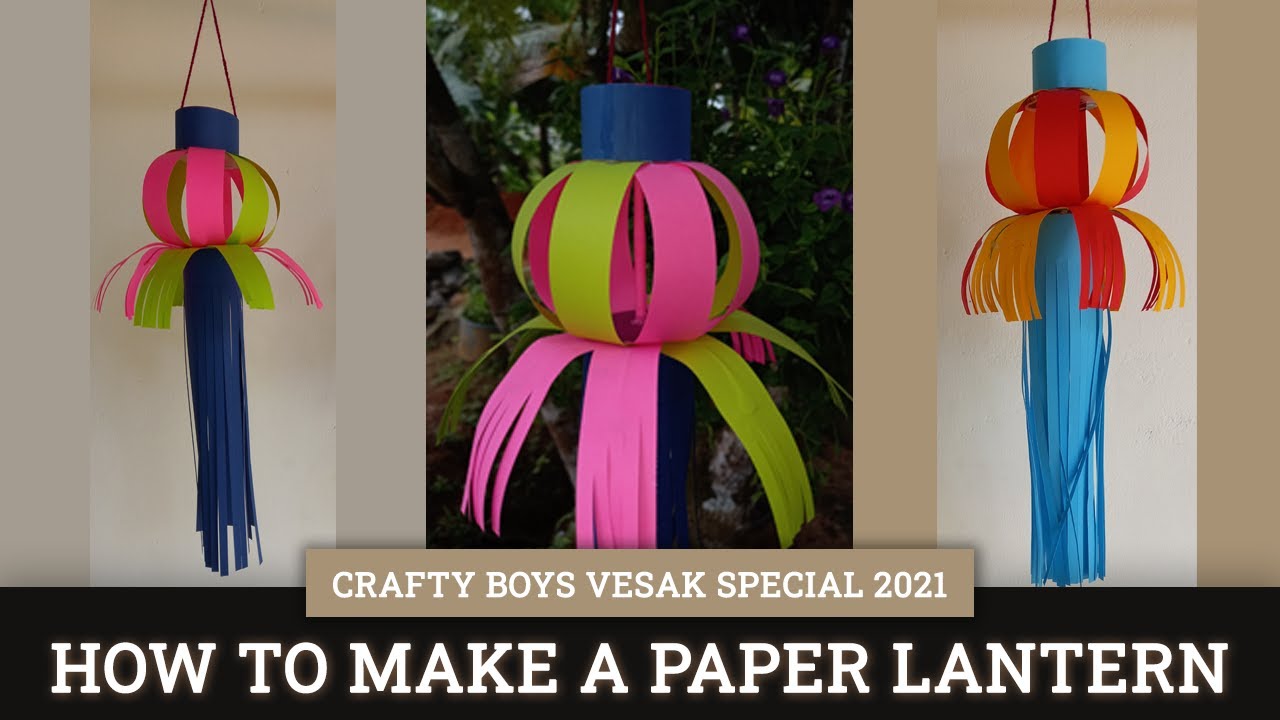 Paper Vesak Bucket Lantern Paper Vesak Decoration Diwali Decoration