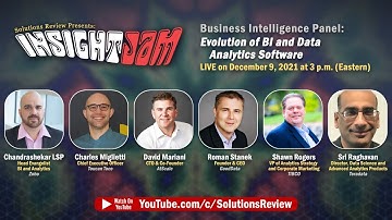 🔴 Evolution of BI and Data Analytics Software – LIVE #InsightJam Panel