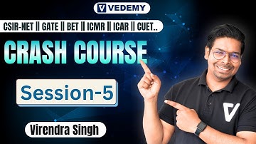DBT-JRF Crash Course| Session-5| Virendra Singh ||CSIR-NET||GATE||DBT||ICMR