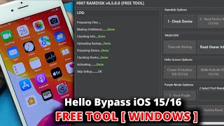 [ FREE ] iOS 15/16 iCloud Hello Bypass Done By Free Tool 2023