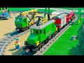 Lego city cargo train animation