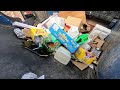 Heavy Cardboard Recycling Load – Garbage Truck Hopper POV | Side Loader Route