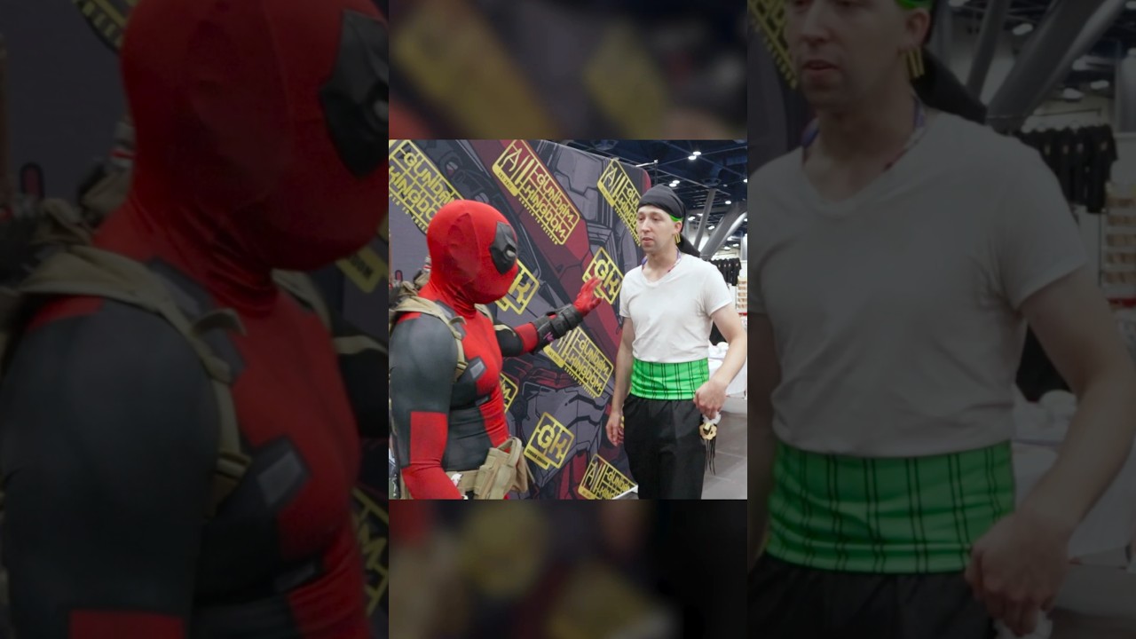 Zoro lost? Deadpool can help! 😬 #deadpool #onepiece #cosplay