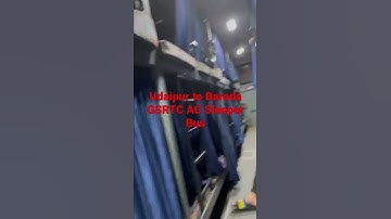 GSRTC AC Sleeper Bus Udaipur to Baroda
