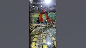 Robot stack glass sheet