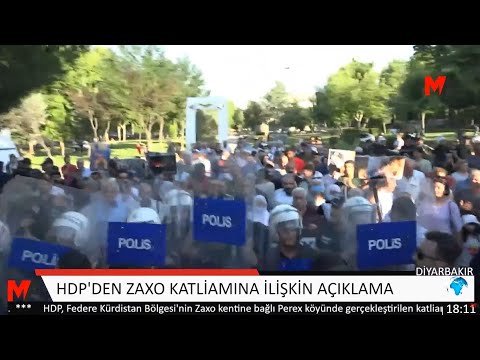 DİYARBAKIR'DA ZAXO KATLİAMI PROTESTO EDİLDİ