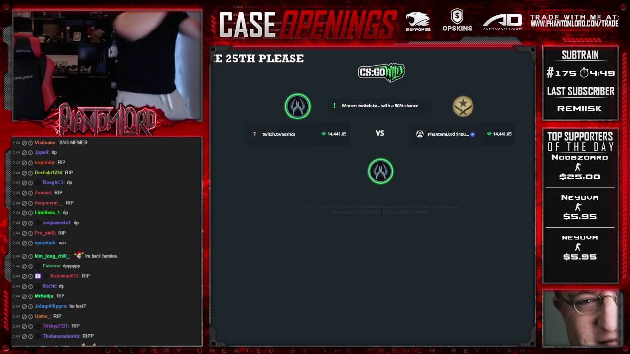 PHANTOMLORD LOSING 14K ON A COINFLIP