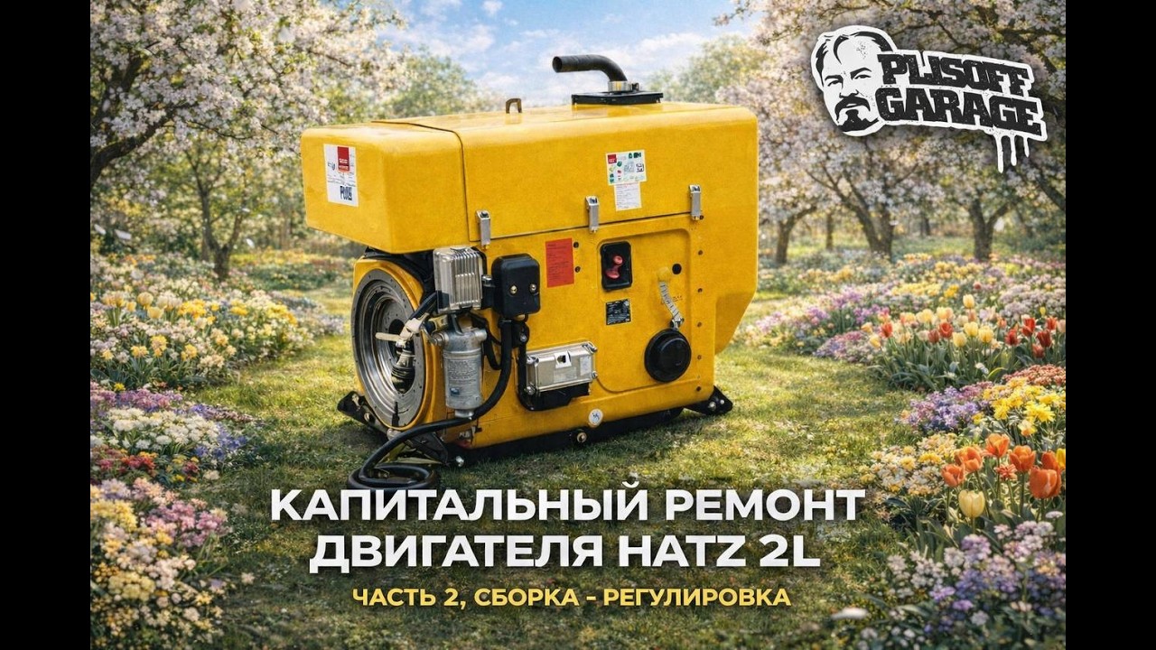 двигатель hatz 2L/капитальный ремонт/обзор конструкции/сборка/дефектовка/ хатс 2L41C/часть 2