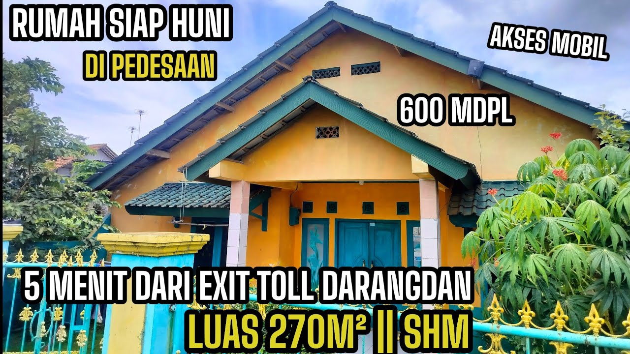 RUMAH SIAP HUNI DI JUAL || DEKAT EXIT TOLL DARANGDAN PURWAKARTA