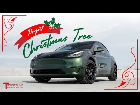 Tesla Model Y wrapped in FUZED Gloss Smaragd Green - Colored Paint  Protection Film