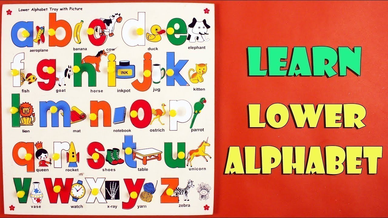 Learn A to Z Lower Case Alphabets for Children + More Educational ...