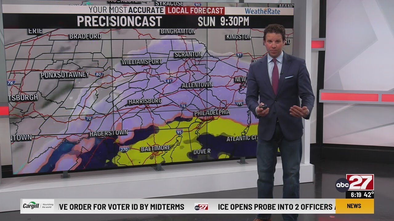 Tracking snow and rain for Sunday - YouTube
