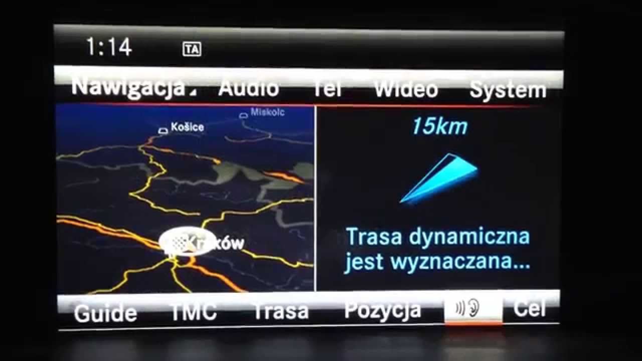 Nawigacja Mercedes NTG4.5 Polskie Menu PL Język Lektor