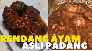 Resep Rendang Ayam Asli Padang Mudah Dan Enak