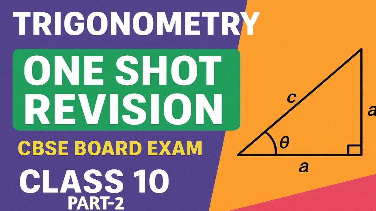 Class 10 Trigonometry One Shot Revision 2026  | Full Chapter + Important Questions | CBSE Board