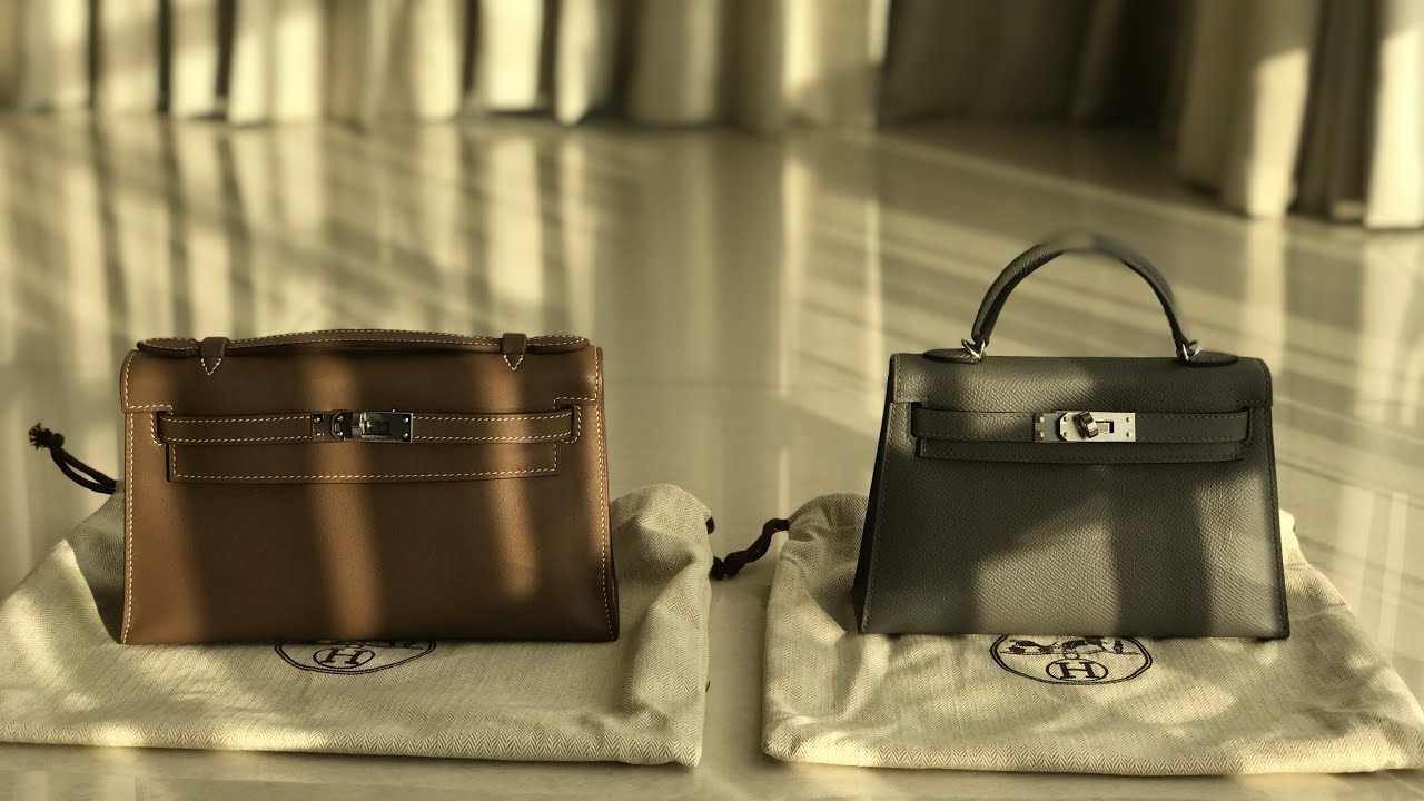 Hermes Mini Kelly vs Pochette - in depth review and comparison #hermeskelly  #hermes 