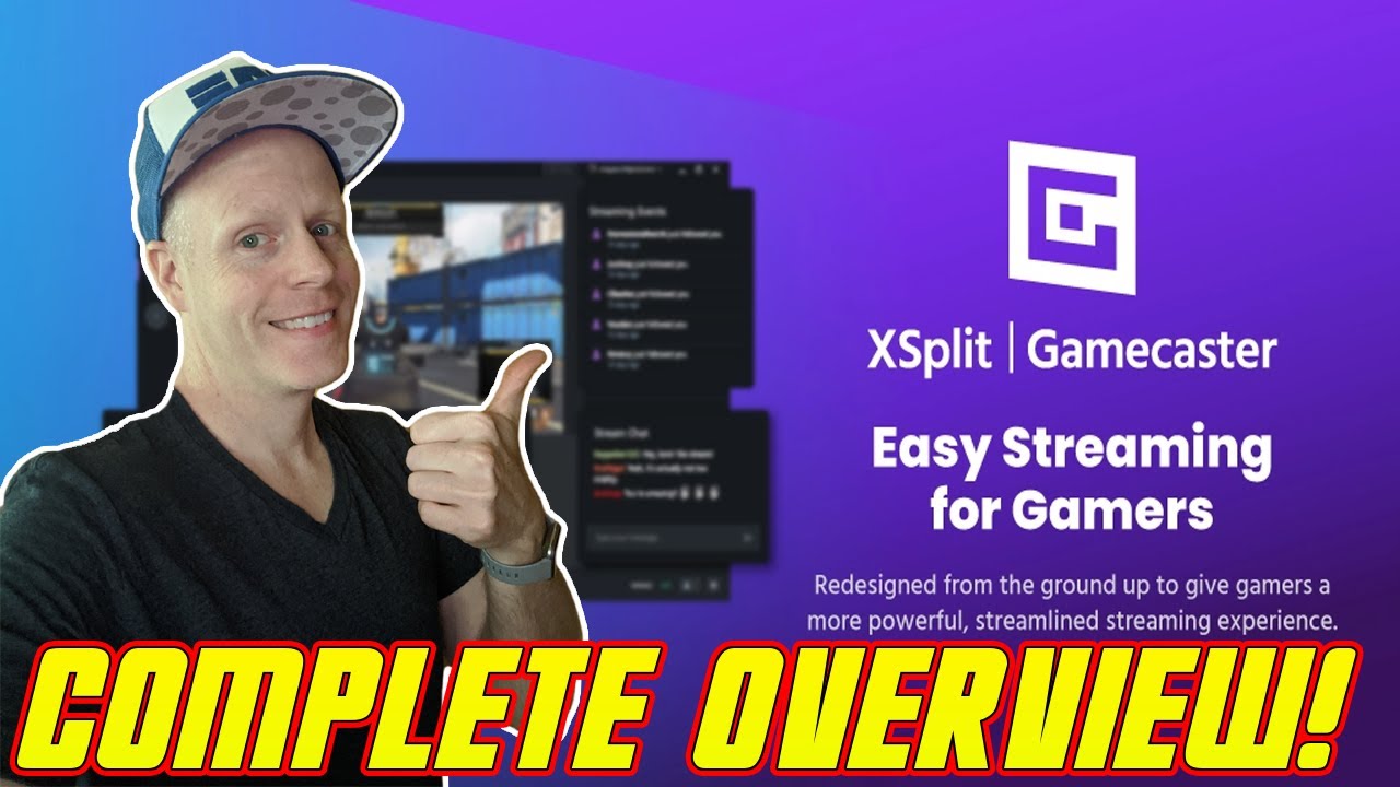XSPLIT GAMECASTER OVERVIEW TUTORIAL! SETUP IN MINUTES TO STREAM AND