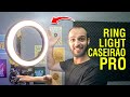 RING LIGHT CASEIRO DE QUALIDADE, PROFISSIONAL! (Iluminação circular caseira)