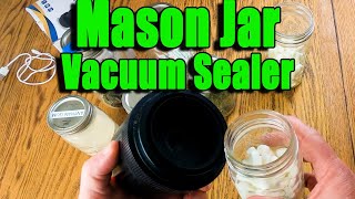 HOW TO: Electric Mason Jar Vacuum Sealer Kit for Wide Mouth and Regular Mouth Mason Jars