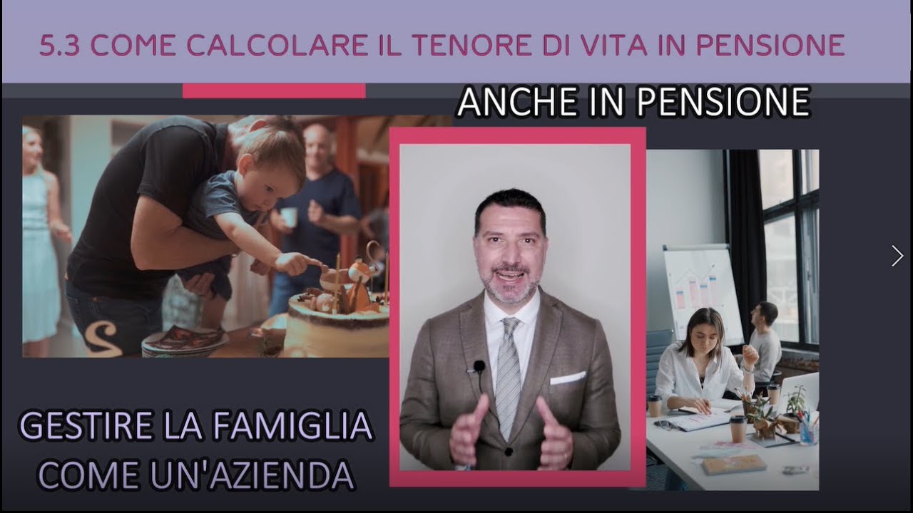 5.3 COME CALCOLARE IL TENORE DI VITA IN PENSIONE