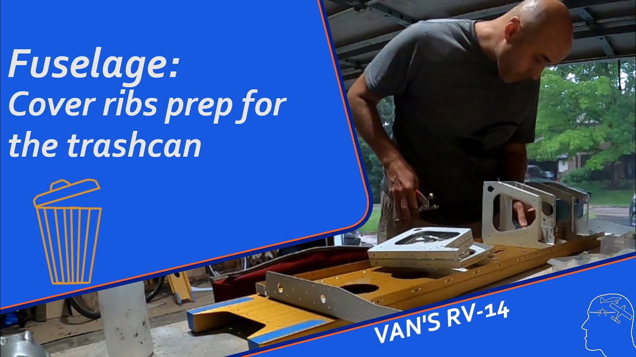 RV-14 Build: Fuselage Chapter 25 - 5 Cover ribs round 1 - YouTube
