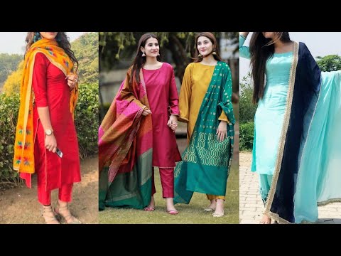 Plain Silk Suit Design Ideas, Modern silk suits designs, Silk kurti designs  2020, Simple Silk Suits - YouTube