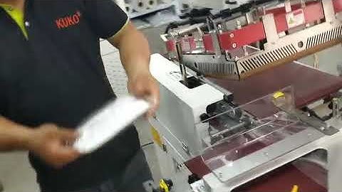 testing video of the face mask packing machine