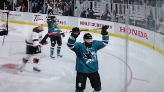 Brent Burns NHL 17 Custom Celebration