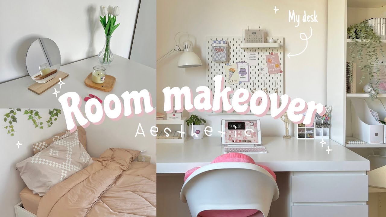 جولة في غرفتي 🌷+ مشترياتي من ايكيا || Room makeover aesthetic + Korean style inspired