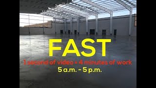 Triton HS Aux. Gym - Concrete Floor Install Time-lapse - Fast