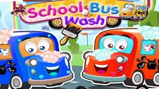 Kids School Bus Washing Spa Games - Fun Cars Games For Kids screenshot 1