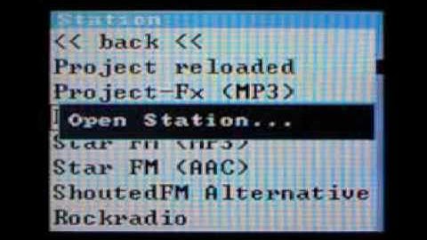 ARM Cortex-M3 WebRadio Menu v0.02