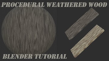 Weathered Wood Procedural Material And Custom Node Group | Blender Tutorial