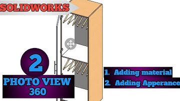 Solidworks photo view 360 tutorials in Hindi | Adding material and appearance