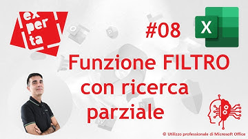 EXCEL - AVATAR Q&A: 08  ☑️ Funzione FILTRO: ricerca parziale (senza caratteri jolly)