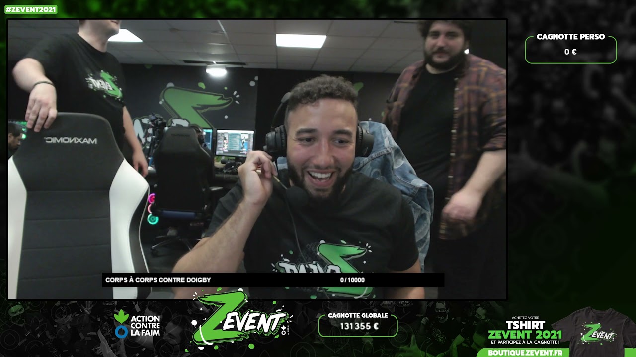REBEUDETER - 10000$ = je dois faire un corps à corps avec Doigby il va m'avaler -REDIFFUSION ZEVENT