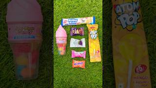 milka malaria & 4 toffee & jelly bean candy & atom pop #shorts #sweet #yummy #trending
