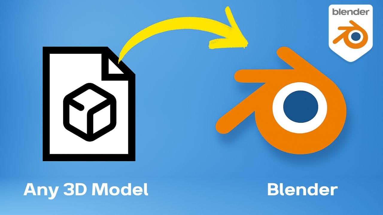 How to Import Models into Blender 3D Model With Textures | obj, fbx ...