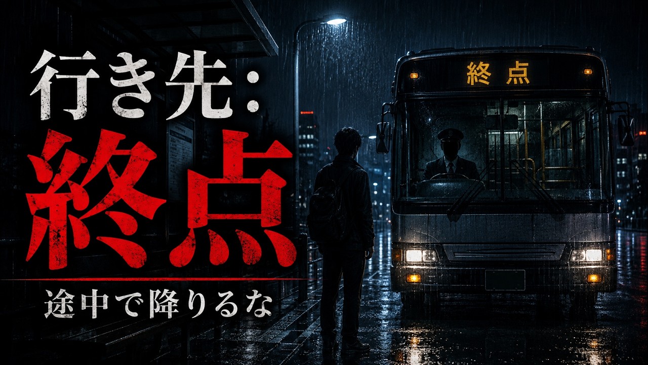 【睡眠導入怪談】「途中で降りてはいけません」午前二時、終点のないバス