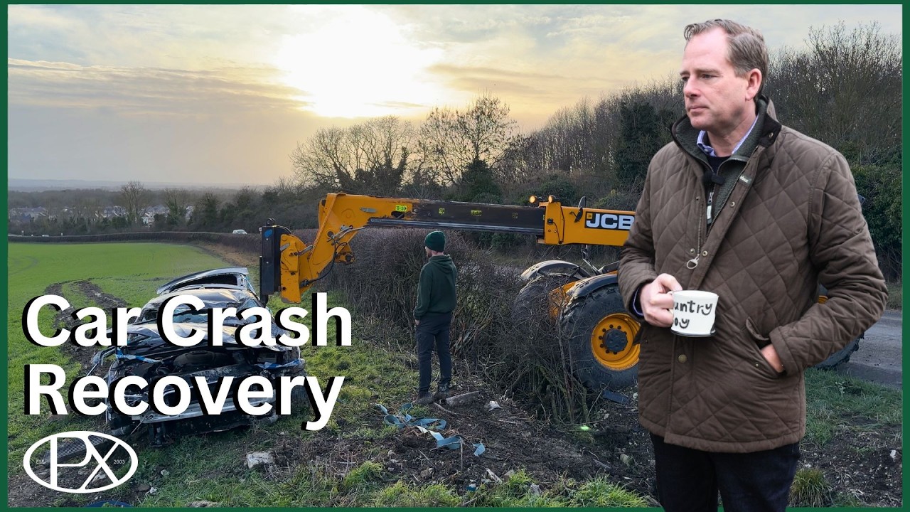 Recovering a Crashed Car From Our Field, Workshop Repairs & Grain Prices