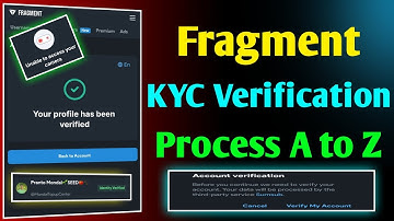 Fragment Account Verification Bangla ll Fragment Kyc ll Fragment Verification Failed Solution