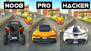 Extreme Car Driving Simulator - Noob vs Pro vs Hacker screenshot 3